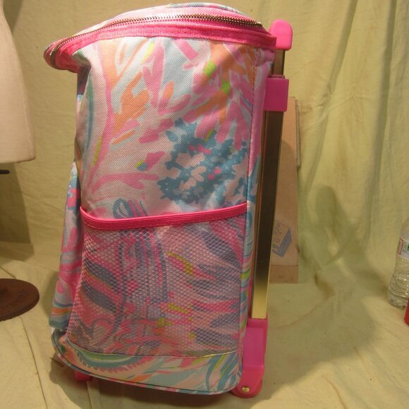 RARE COLOR LILLY PULITZER ROLLING CASE W/HANDLE & WHEELS CARRY ON - Picture 5 of 9